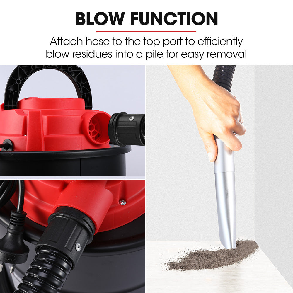 20L 1200W Ash Vacuum Cleaner, for Fireplace, BBQ, Fire Pit