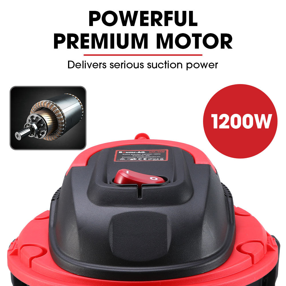 20L 1200W Wet and Dry Vacuum Cleaner, with Blower, for Car, Workshop, Carpet