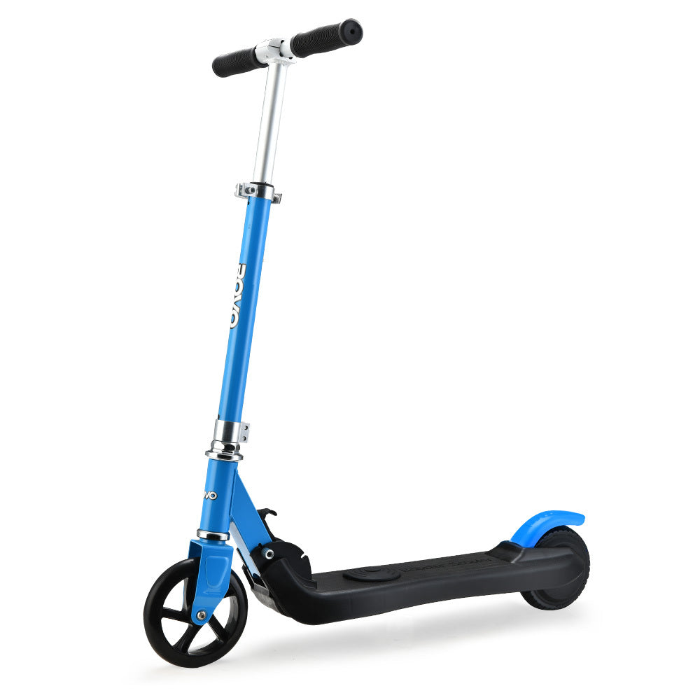 Electric Scooter Lithium Ride-On Foldable E-Scooter 125W Rechargeable, Blue