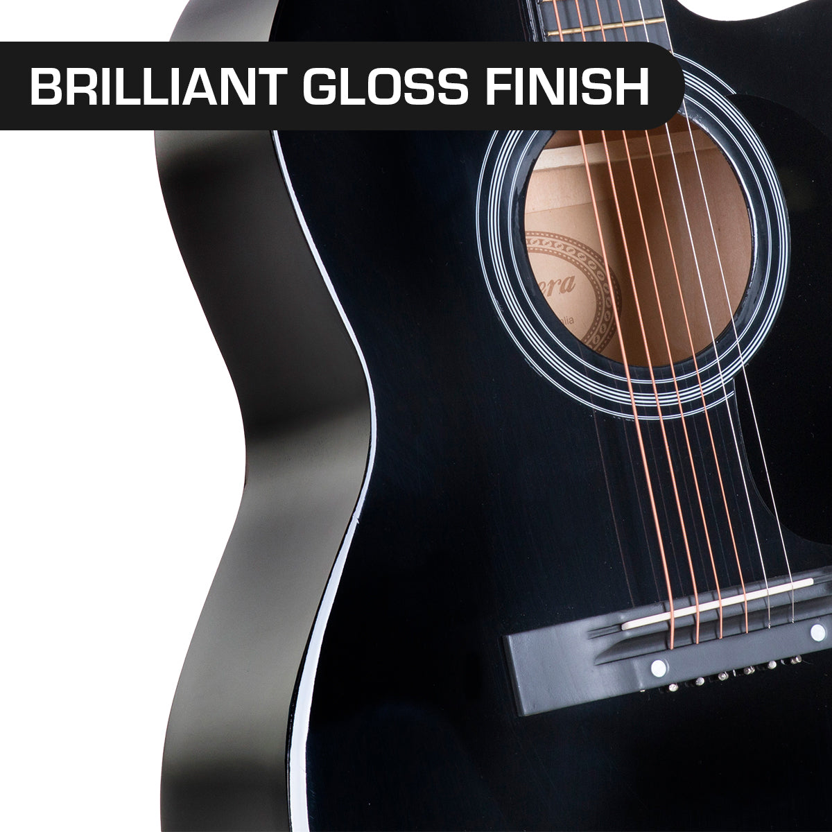 Acoustic Cutaway 40in Guitar - Black