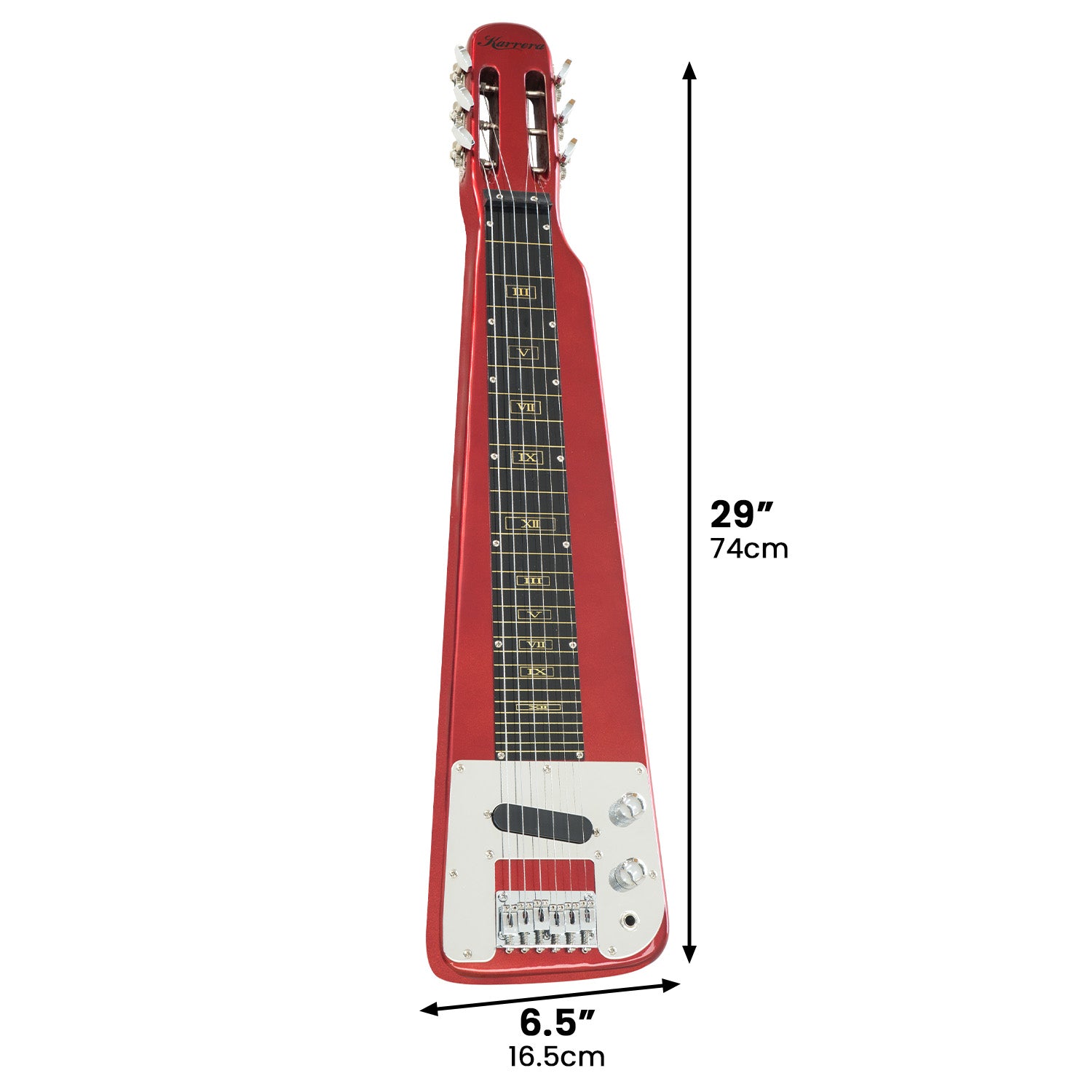6-String Steel Lap Guitar - Metallic Red
