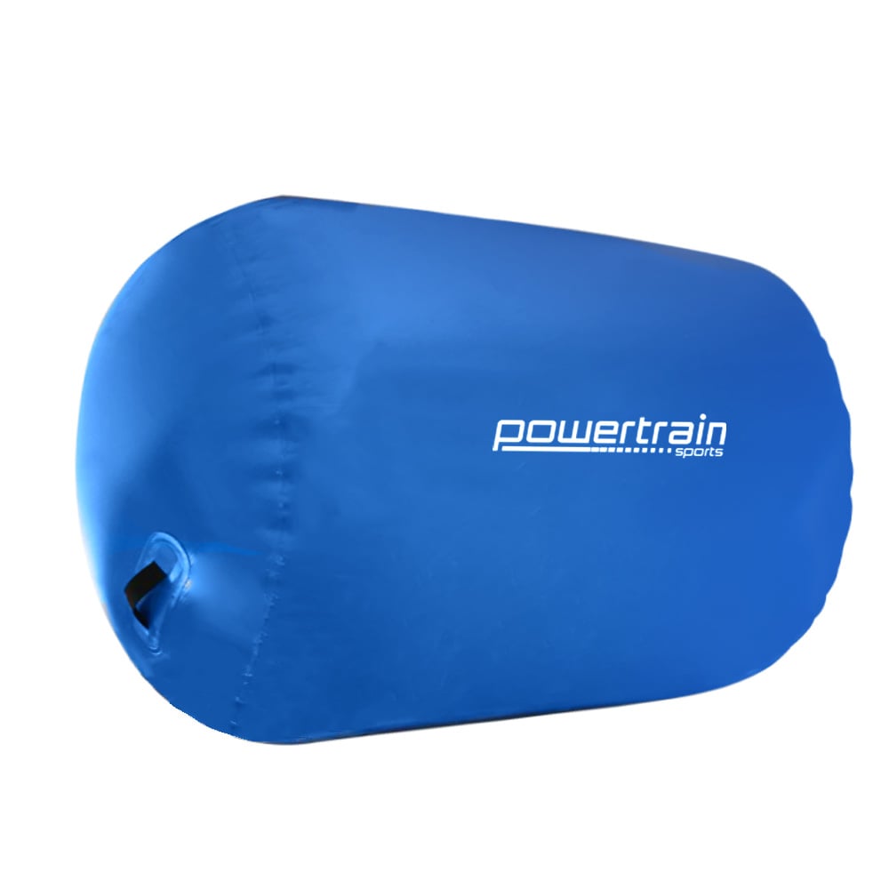 Sports Inflatable Gymnastics Air Barrel Exercise Roller 120 x 75cm - Blue