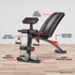 Adjustable FID Home Gym Bench with Preacher Curl Pad
