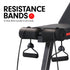 Adjustable Incline Decline Exercise Bench Resistance Bands