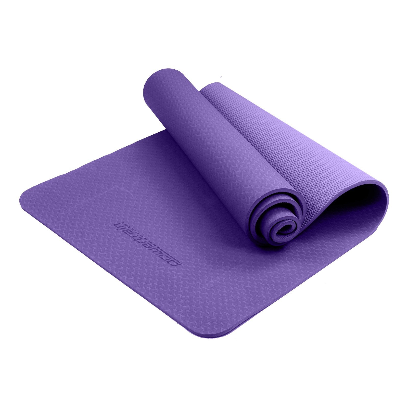 Eco-friendly Dual Layer 6mm Yoga Mat | Dark Lavender | Non-slip Surface And Carry Strap For Ultimate Comfort And Portability