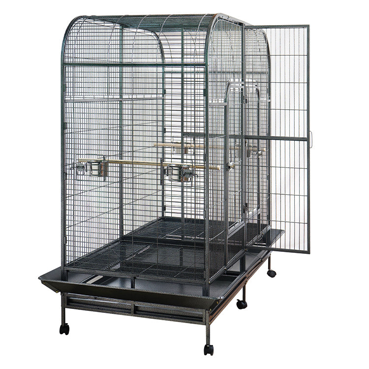 XXXL 185 cm Bird Cage Pet Parrot Aviary  Perch Castor Wheel Removable Divider