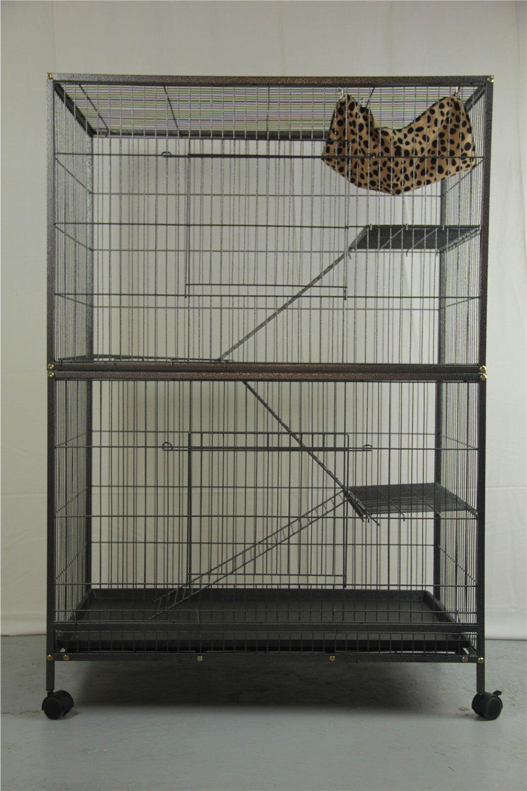Pet 140cm 4 Level Bird Ferret Parrot Cage Aviary Cat Budgie Hamster Castor