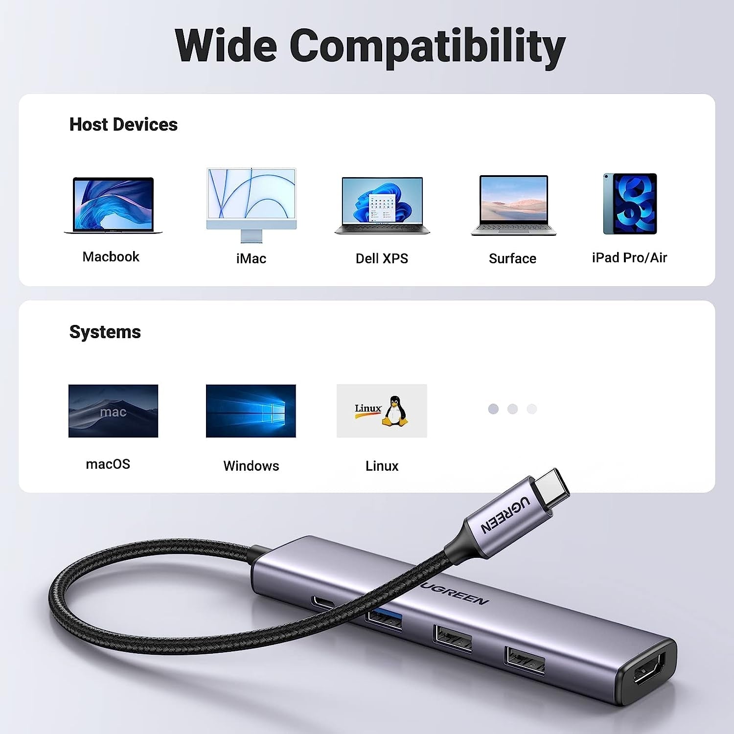15495 5-in-1 USB-C Hub with 4K HDMI