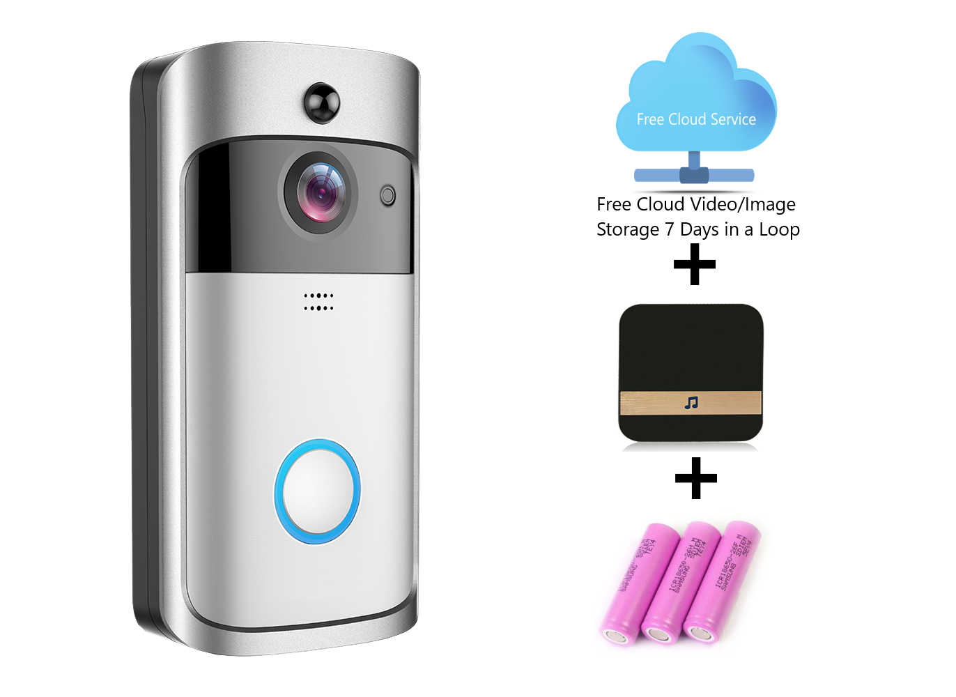 V5 Intelligent Wireless HD Video Camera Doorbell