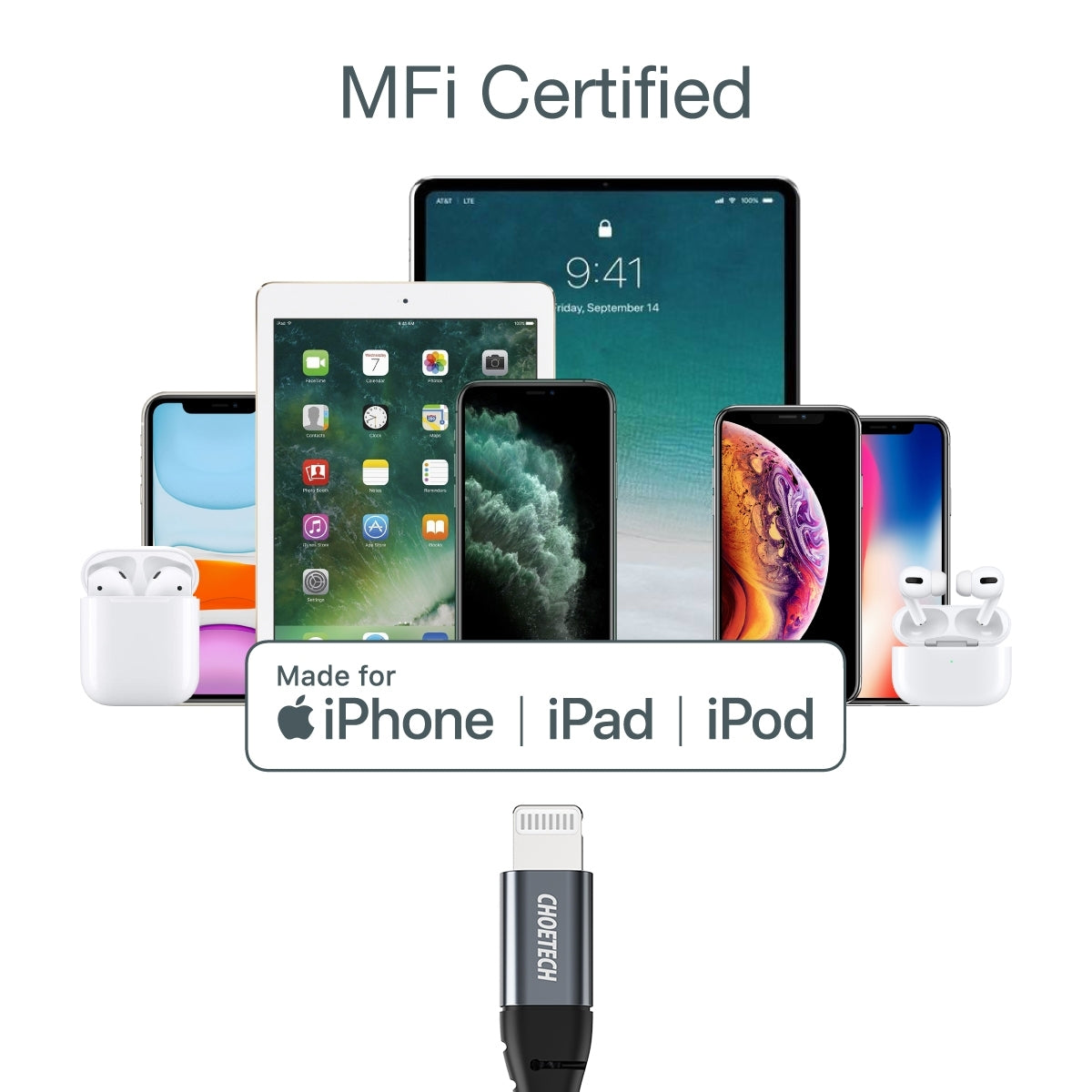 IP0042 USB-C MFI Certified iPhone Cable 3M