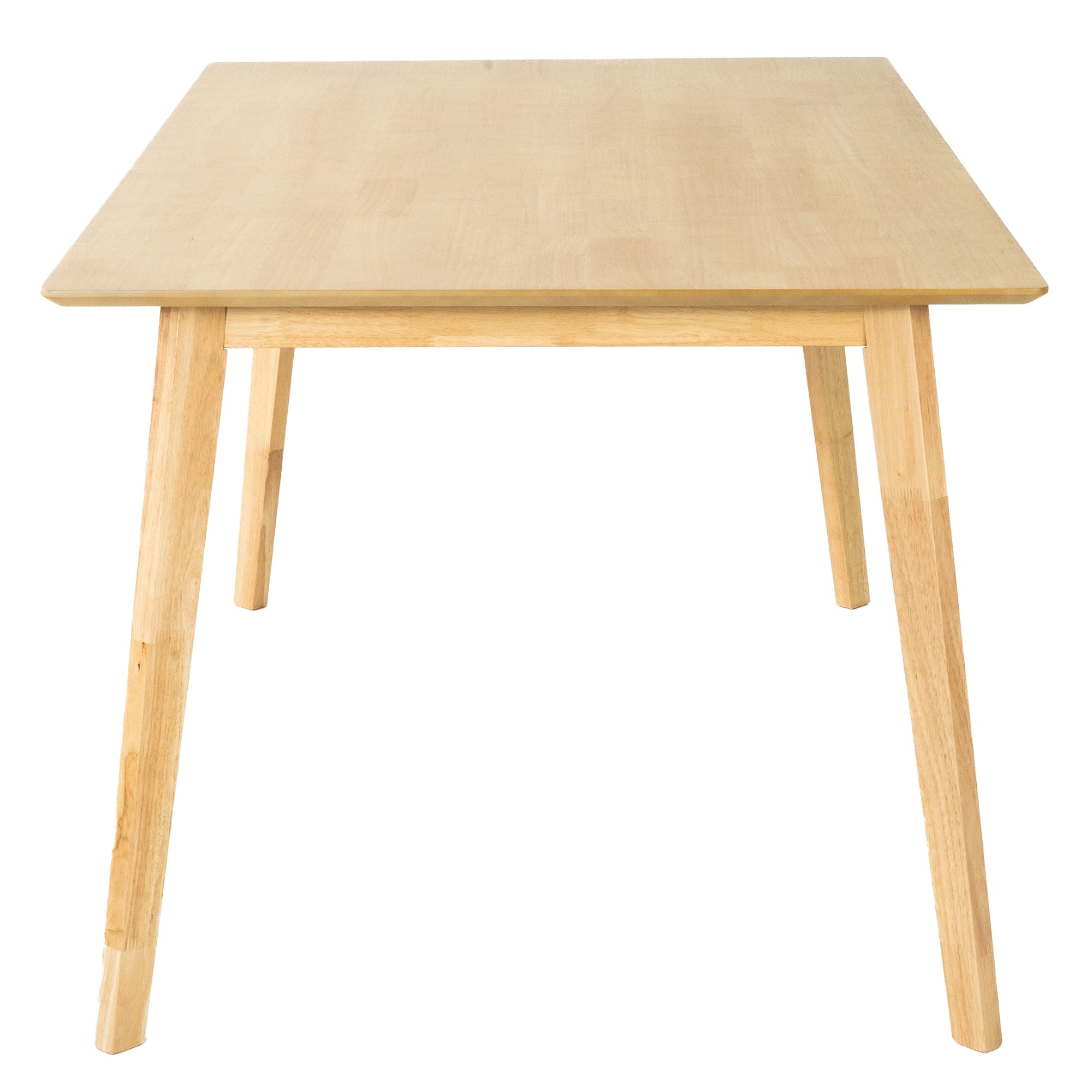Cusco 150cm Dining Table Scandinavian Style Solid Rubberwood Natural
