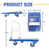 150kg Foldable Warehouse Platform Trolley Truck Dolly Platform Cart Swivel Wheels Moving Cart Flatbed