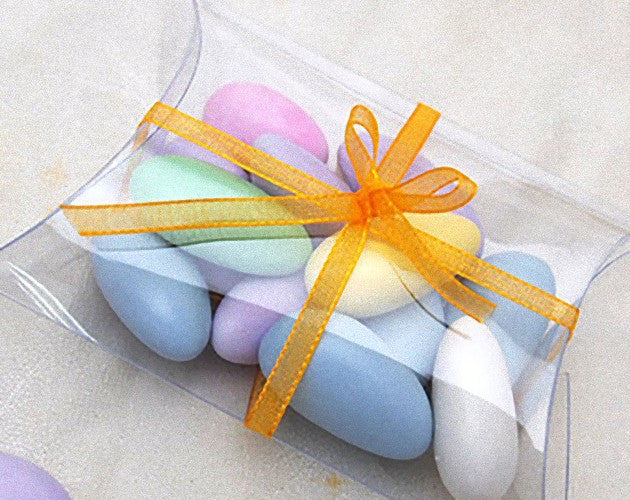 50 Pack of Pillow Rectangle Shaped Gift Box - Wedding or Product Bomboniere Jewelry Gift Party Favor Model Candy Chocolate Soap Box