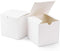 50 Pack of White 5x5x8cm Square Cube Card Gift Box - Folding Packaging Small rectangle/square Boxes for Wedding Jewelry Gift Party Favor Model Candy Chocolate Soap Box