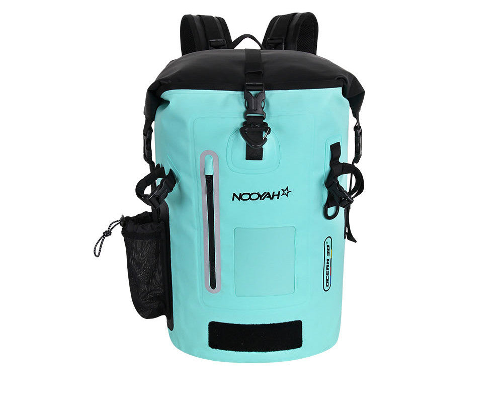 IPX8 Waterproof Bike Cycle Outdoor Sports Backpack Double-Layer Waterproof Bag  MINT GREEN