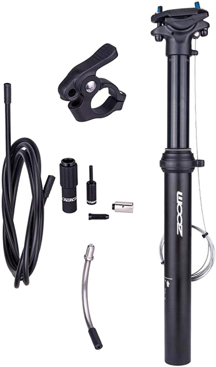 SPD-801 Dropper Seatpost Adjustable Height via Thumb Remote Lever - External Cable 30.9 Diameter 100mm Travel