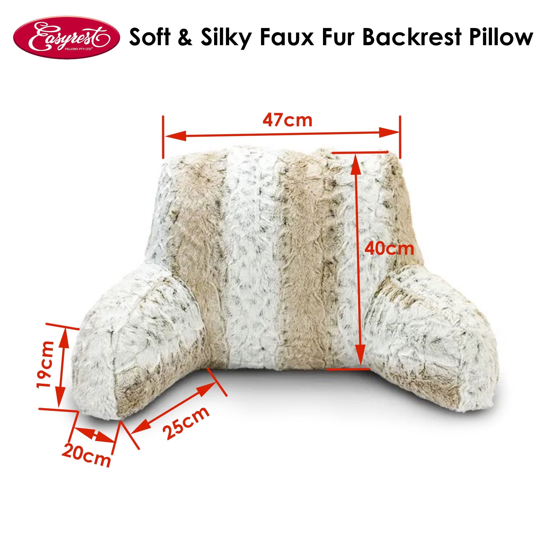 Soft & Silky Faux Fur Backrest Pillow
