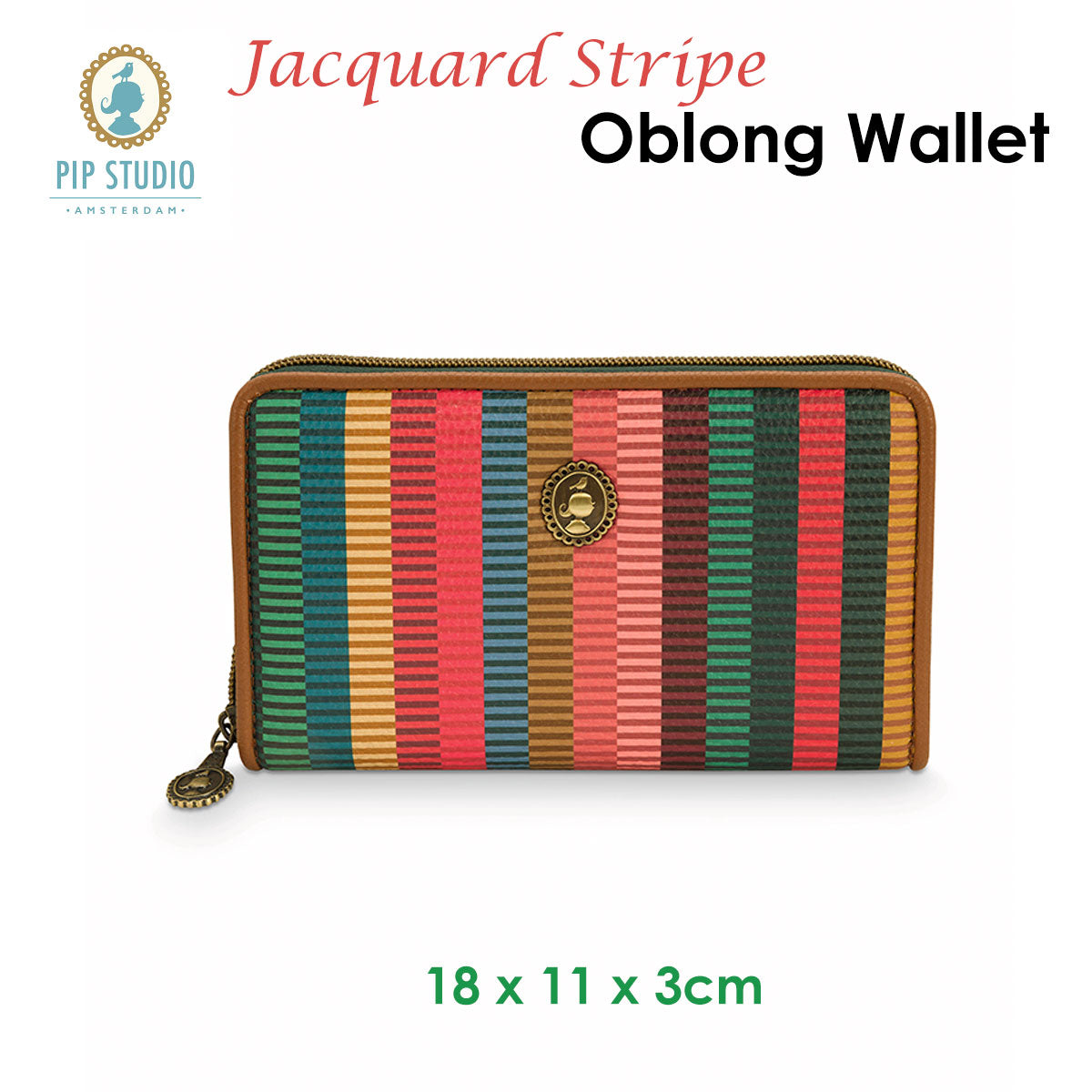 Jacquard Stripe Multi Oblong Wallet