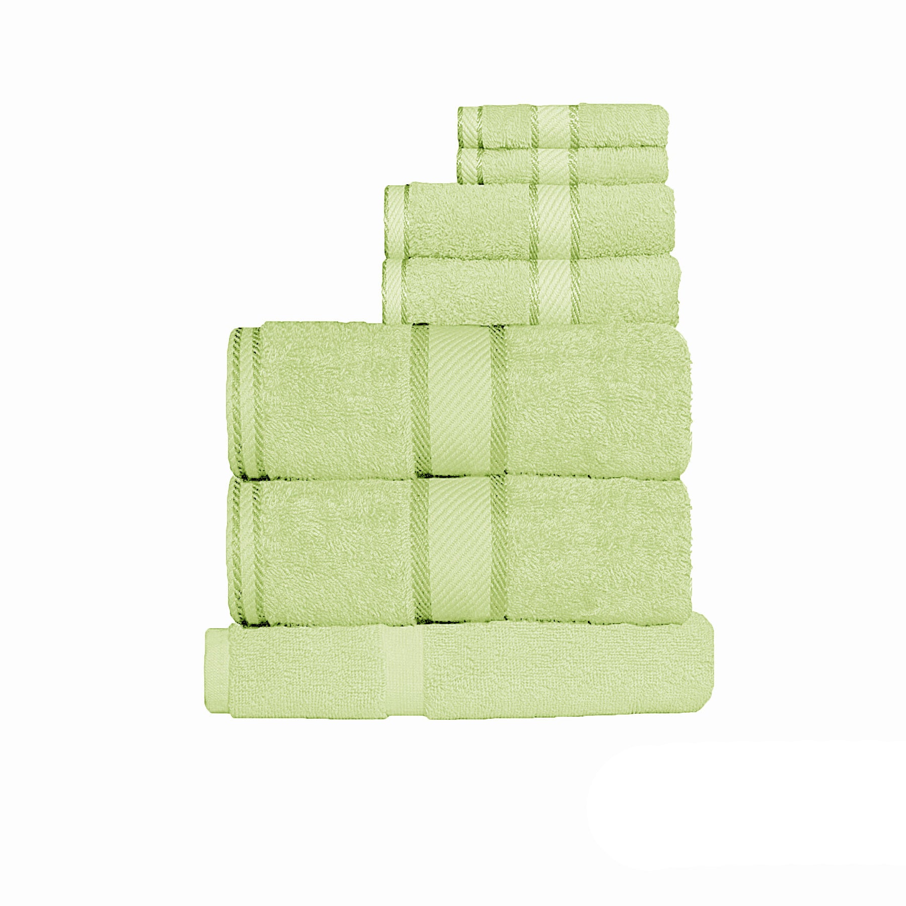 550gsm Cotton 7 Pce Towel Set New Apple