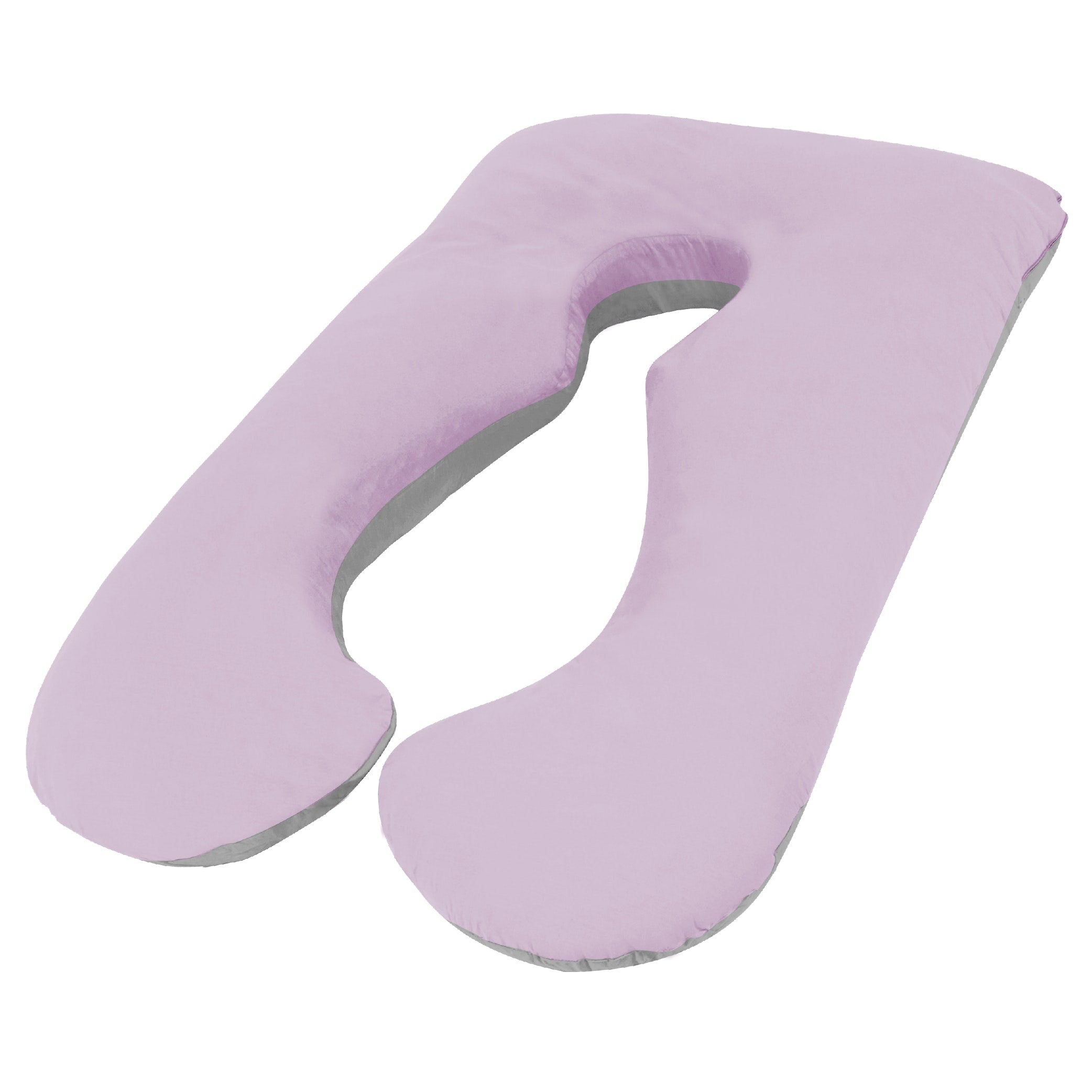 Aus Made Maternity Pregnancy Nursing Sleeping Body Pillow Pillowcase Included Lilac x Grey