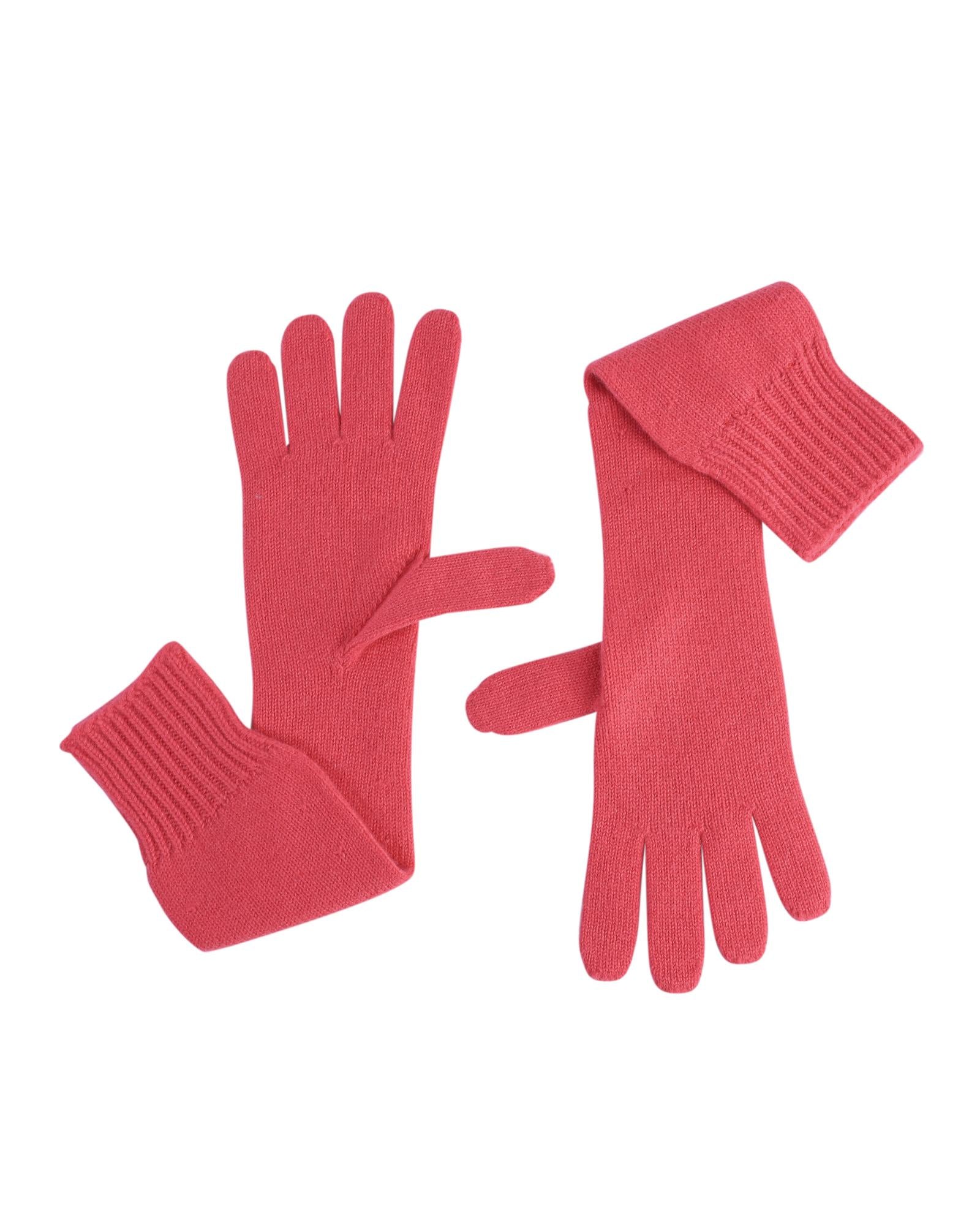 Exquisite Cashmere Womens Long Gloves - M