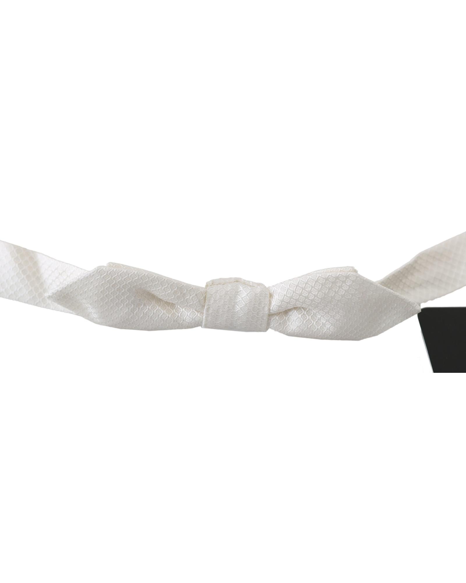 Dolce & Gabbana Exclusive Silk Bow Tie One Size Men