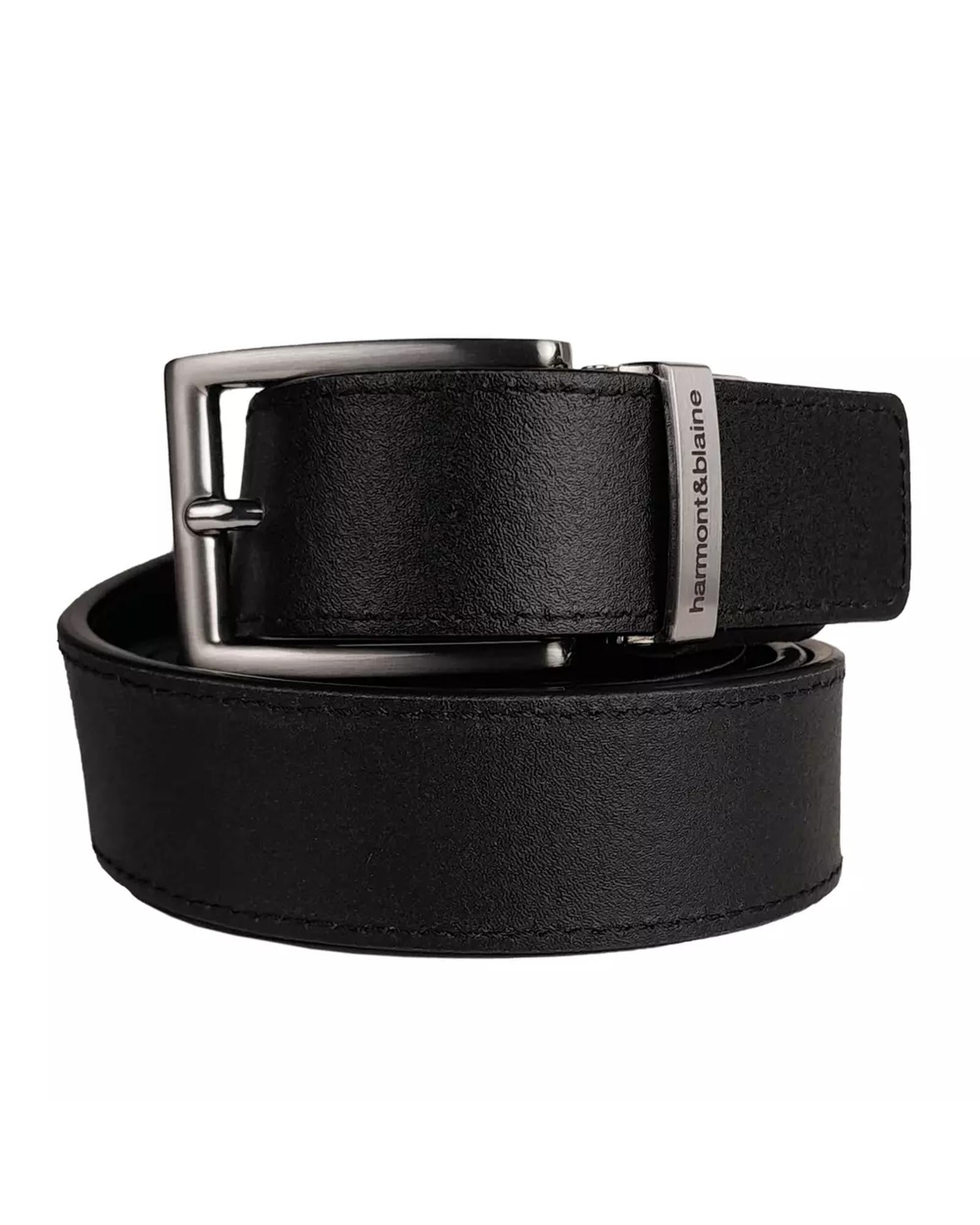 Reversible Black Calfskin Belt