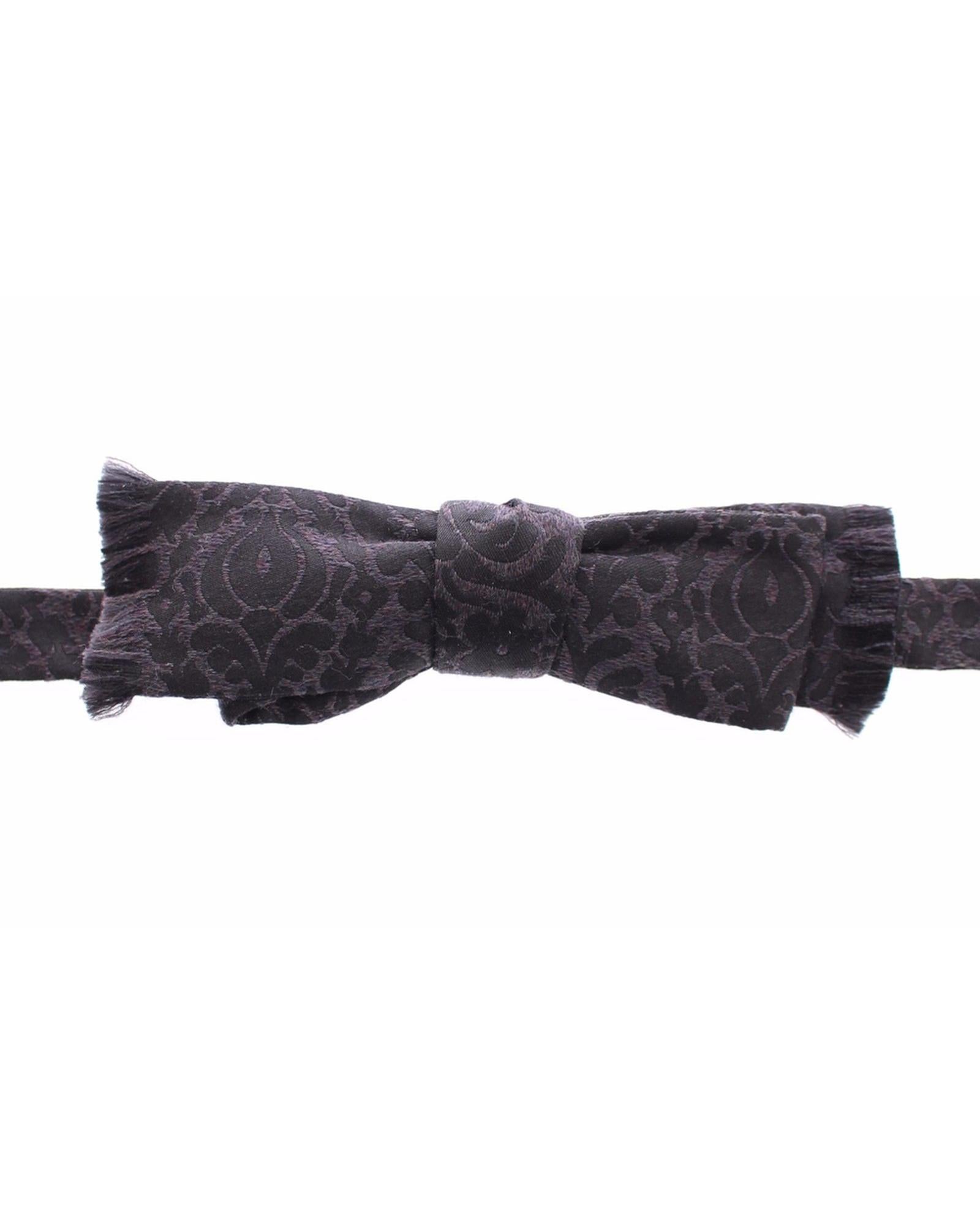 Exclusive Dolce & Gabbana Bow Tie with Paisley Pattern One Size Men