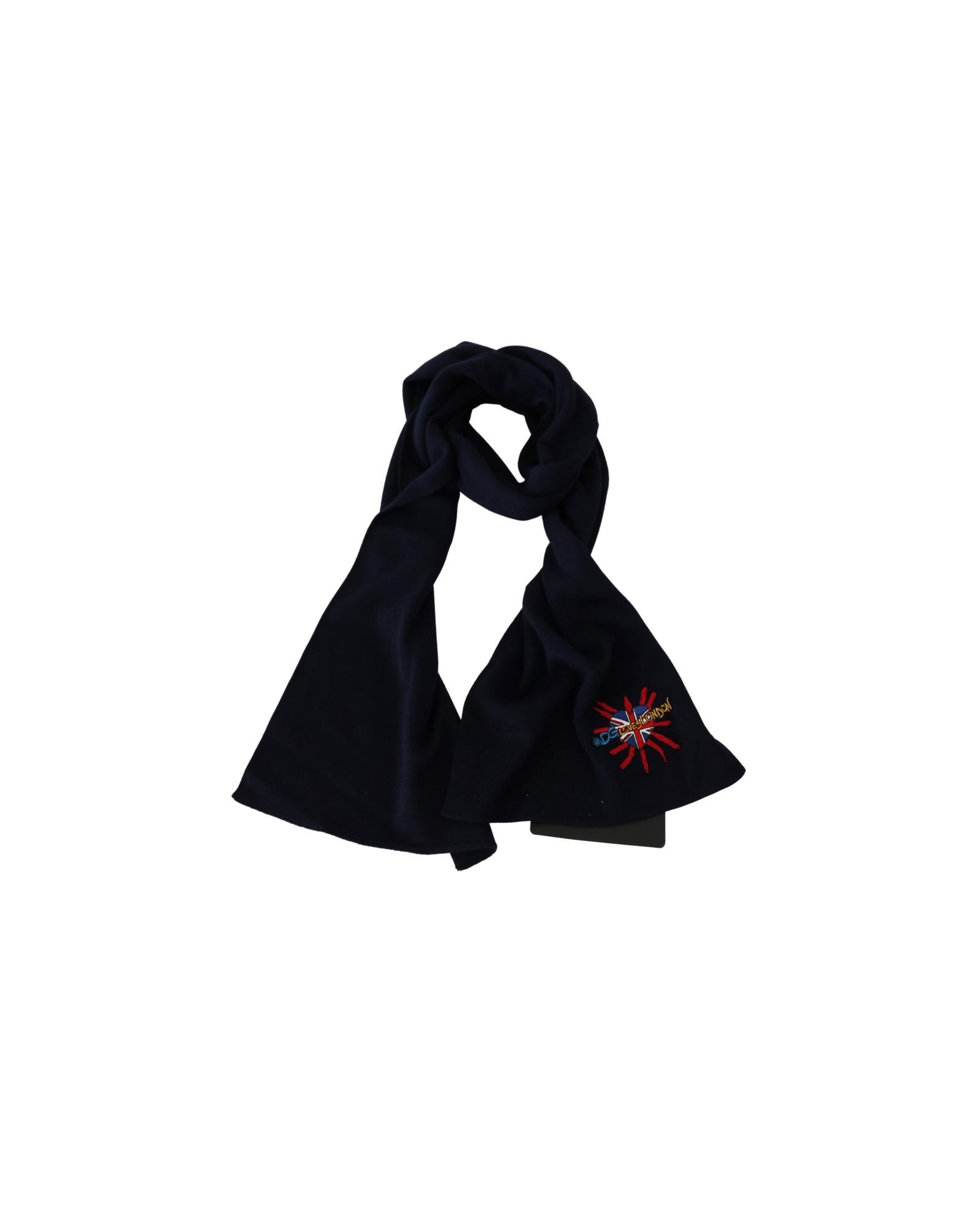 Gorgeous Dolce & Gabbana Mens Scarf with Embroidered Logo One Size Men
