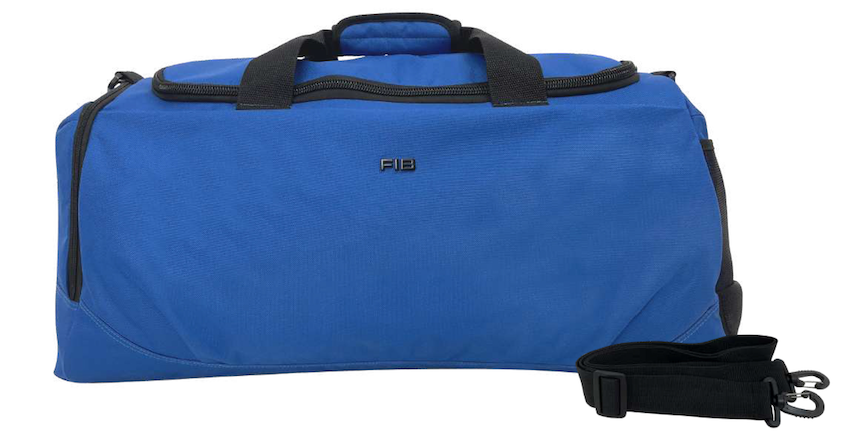 60L  Sports Duffle Bag Duffel Gym Canvas Travel Foldable - Blue