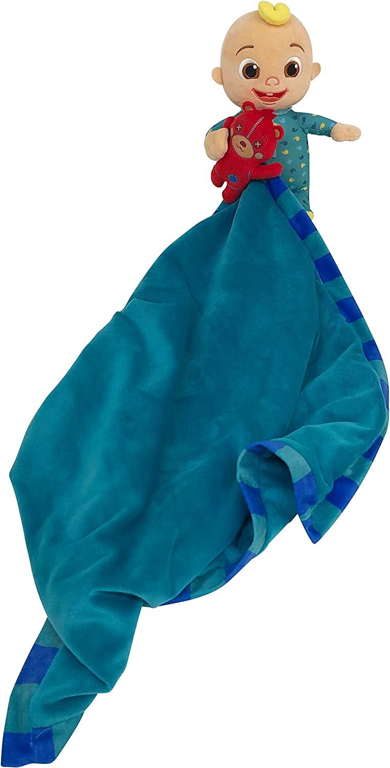 Plush Blanket Comforter Kids Children w/ Toy - Blue (51x51cm)