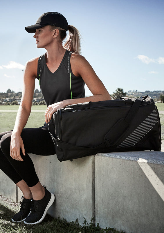 Large Foldable Sports Gym Duffle Bag Waterproof Travel Duffel Bag - Red