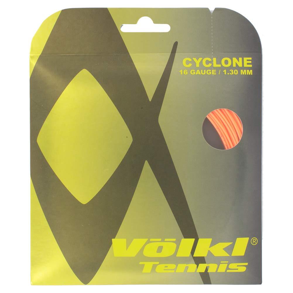 1 Pack  Cyclone 16g/1.30mm Tennis Racquet Strings - Fluro Orange