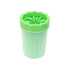Pet Foot Cleaner Dog Cat Paw Washer Pet Feet Brush Grooming Tool Small Large Mug-L-Green