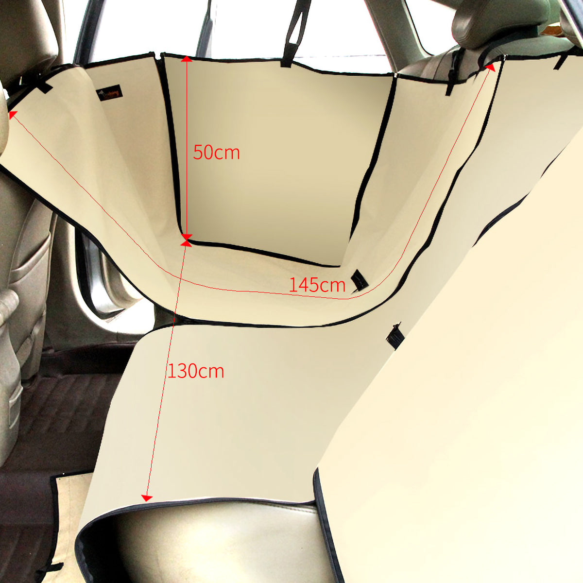 Detachable Pet Dog Car Seat Cover Backseat Protector Hammock Waterproof Non-slip Blue
