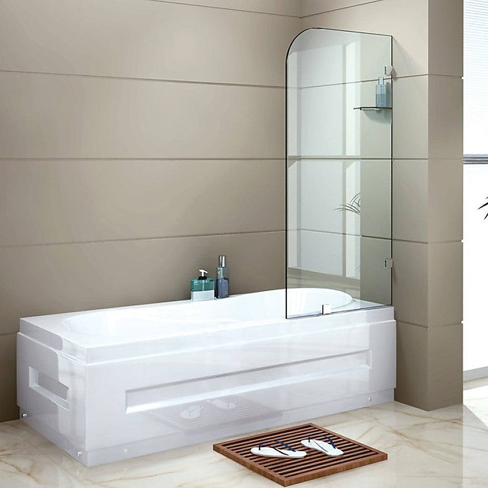 700 x 1450mm Frameless Bath Panel 10mm Glass Shower Screen By