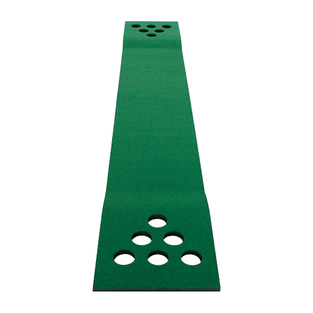 Golf Beer Pong Game Toy Set Green Golf Putting Matt with 2 Putters, 6 Balls