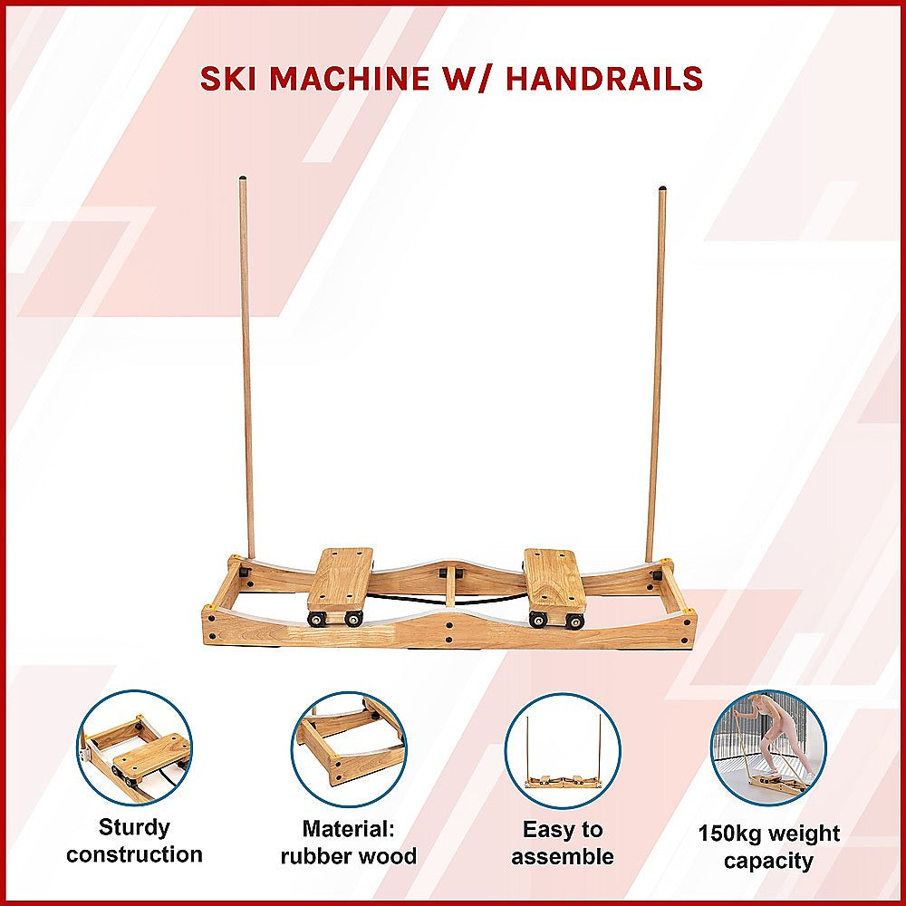 Ski Machine W/ Handrails