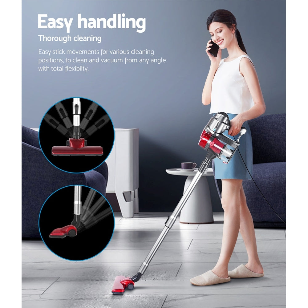 Handheld Vacuum Cleaner Bagless Corded 450W Red