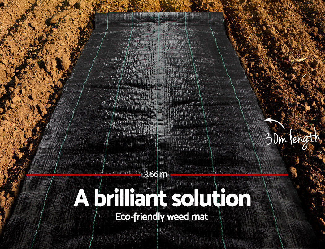 3.66x30m Weed Mat Weedmat Control Plant