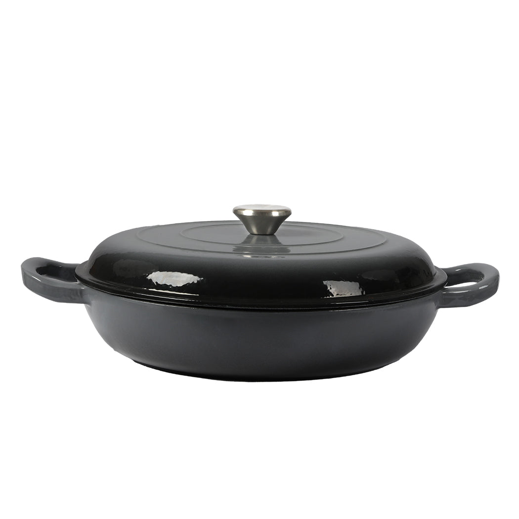 3.5L Enamel Dutch Oven Pan in Black Colour