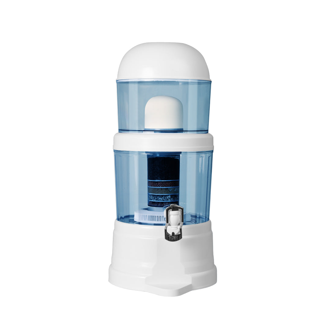 14L Benchtop 8 Stage Water Filter Purifier Carbon Stone Ceramic Dispenser