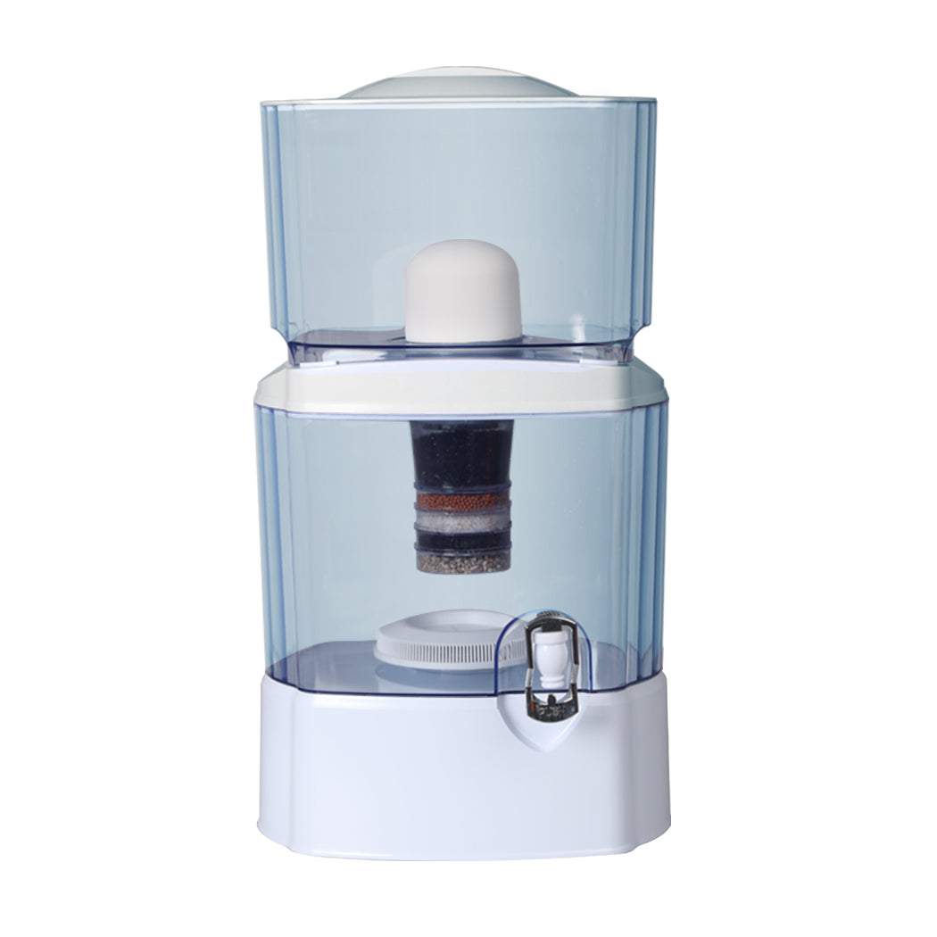 24L Benchtop 8 Stage Water Filter Purifier Carbon Stone Ceramic Dispenser