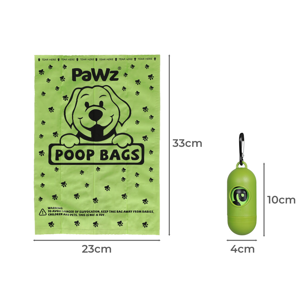 100% Compostable Biobased Dog Poop Bag Puppy Holder Dispenser Clean 360pcs