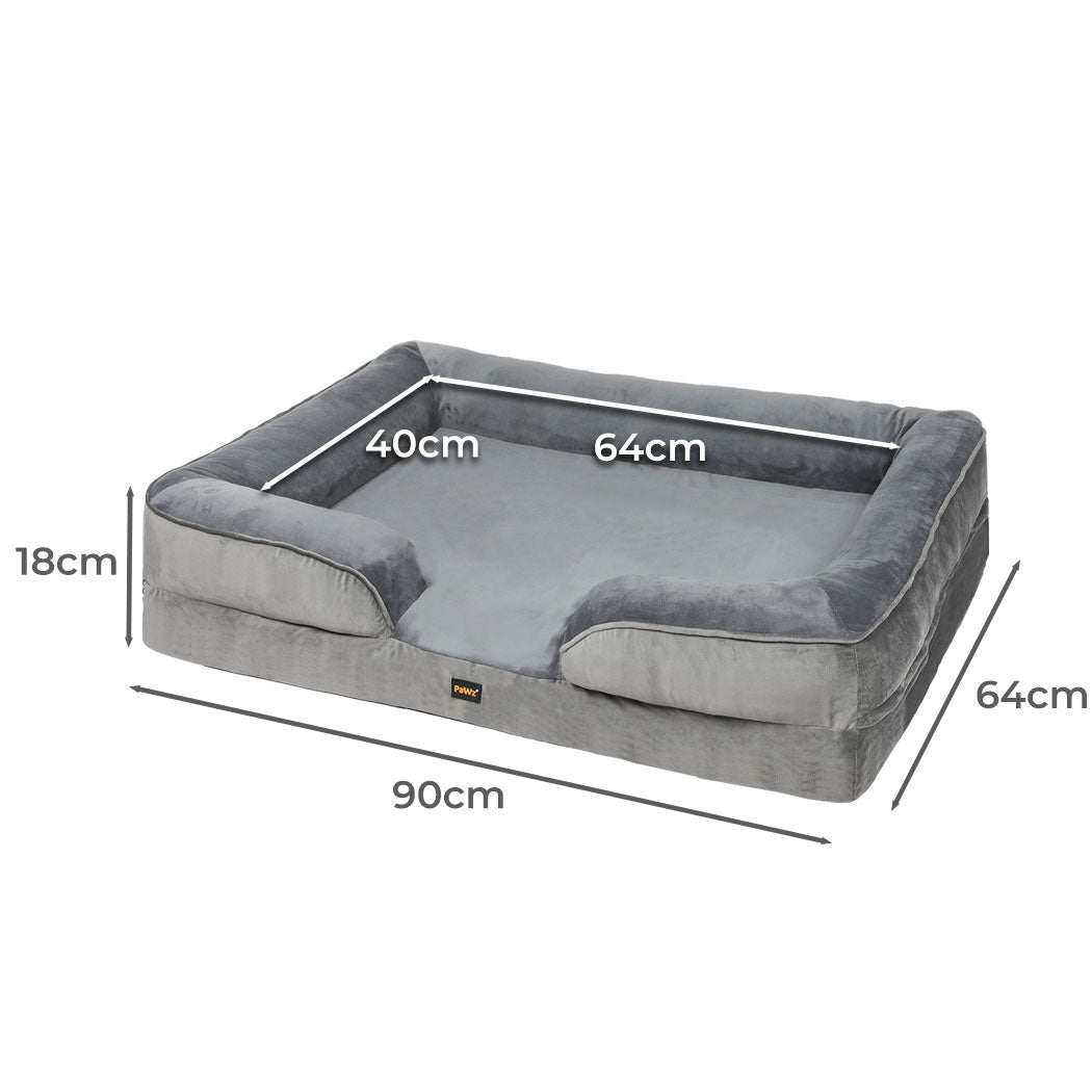 Memory Foam Pet Sofa Bed Cushion Dog Mat Washable Removable Orthopedic L