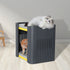 Cat House Pet Kitten Memory Foam Mat Calming Bed Kennel Soft Cabinet Indoor