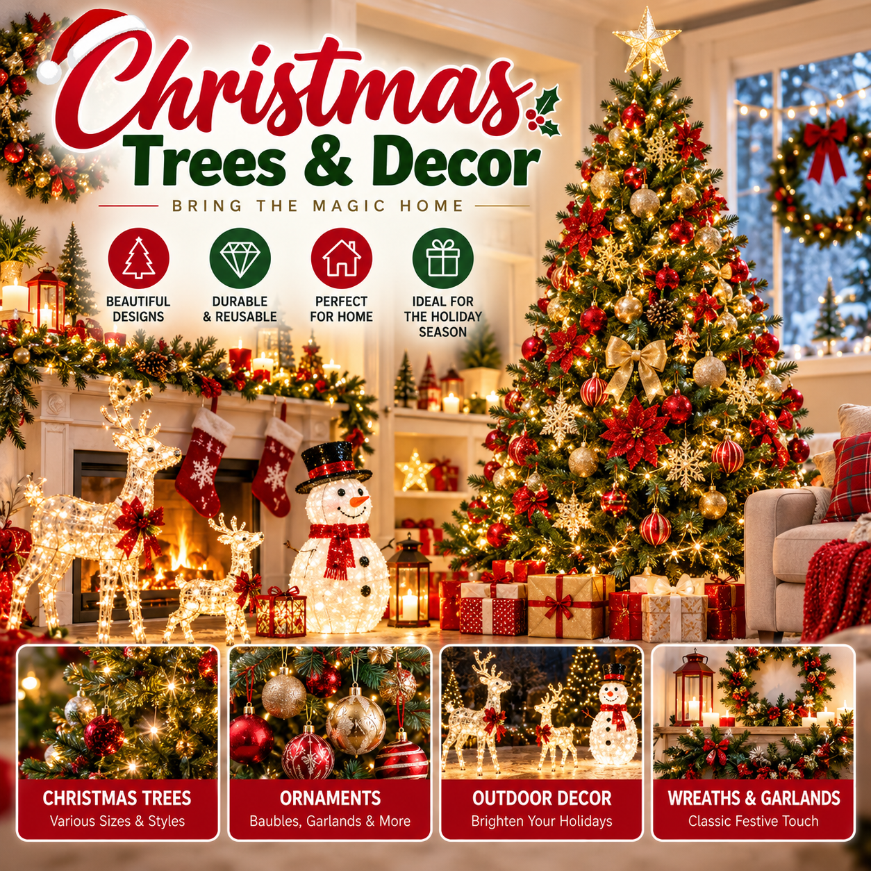 Christmas Trees & Decor