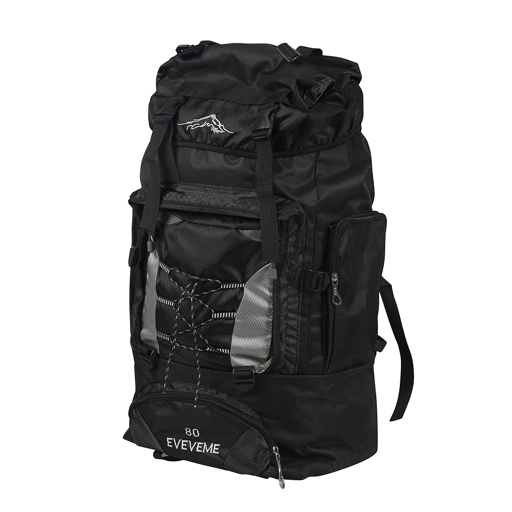 Military Backpack Tactical Hiking Camping Black-1864184673211650048