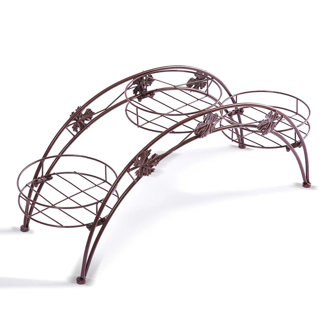 Levede Plant Stand Outdoor Indoor Metal Bronze-2018816651222454272