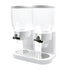 TOQUE Double Cereal Dispenser Dry Food White-2029387278626983936